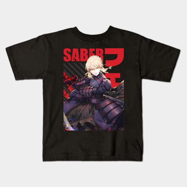 Fate - Saber Alter #01 Kids T-Shirt by Recup-Tout